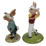 Royal Doulton Bogey Bunnykins Golfer Figures
