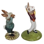 Royal Doulton Bogey Bunnykins Golfer Figures