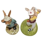 Royal Doulton Bogey Bunnykins Golfer Figures