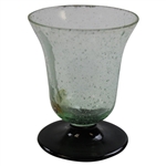 Vintage Bubble Glass With Golfer Shot Glass