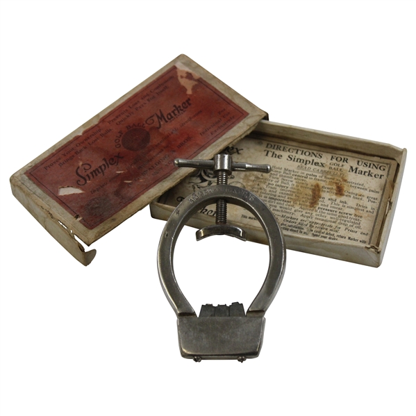 Boxed Spalding Simplex Ball Marker
