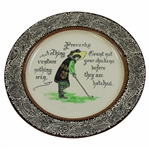 c.1910 Royal Doulton Proverbs Golf Plate  