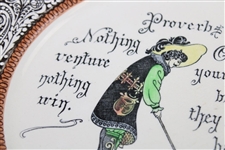 c.1910 Royal Doulton Proverbs Golf Plate  