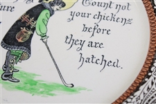c.1910 Royal Doulton Proverbs Golf Plate  
