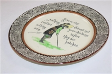 c.1910 Royal Doulton Proverbs Golf Plate  