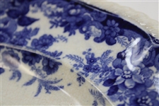 c.1900 Minton Lady Golfer Blue & White Plate