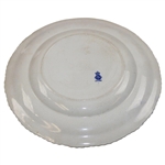 c.1900 Minton Lady Golfer Blue & White Plate