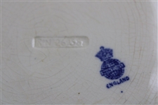 c.1900 Minton Lady Golfer Blue & White Plate