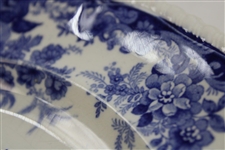 c.1900 Minton Lady Golfer Blue & White Plate