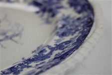 c.1900 Minton Gentleman Golfer Blue & White Plate