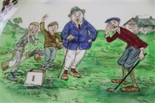 1930's Shelly Late Foley Golfing Plate F-O-R-E