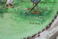 1930's Shelly Late Foley Golfing Plate F-O-R-E