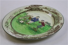 1930's Shelly Late Foley Golfing Plate F-O-R-E