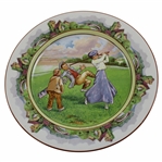 c.1910 Grimwades Lady Golfer Full Swing Dinner Plate
