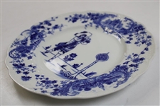 1903 Royal Doulton Picturesque Scenes Golf Plate - Impressed On The Back '1903'