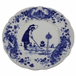 1903 Royal Doulton Picturesque Scenes Golf Plate - Impressed On The Back 1903