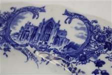 1903 Royal Doulton Picturesque Scenes Golf Plate - Impressed On The Back '1903'