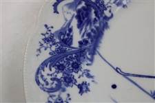 1903 Royal Doulton Picturesque Scenes Golf Plate - Impressed On The Back '1903'