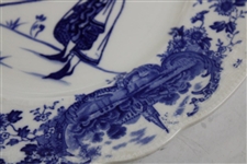 1903 Royal Doulton Picturesque Scenes Golf Plate - Impressed On The Back '1903'