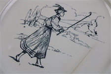 c.1905 Minton Apsley Pillat Golf Plate A/F 