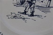 c.1905 Minton Apsley Pillat Golf Plate A/F 