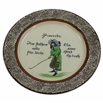c.1910 Royal Doulton Proverbs Golf Plate 