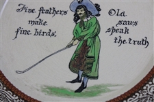 c.1910 Royal Doulton Proverbs Golf Plate 
