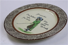 c.1910 Royal Doulton Proverbs Golf Plate 