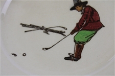 Royal Doulton Chas. Crombie Golf Seriesware Side Plate Every Dog Has His Day, And Every Man His Hour 