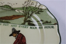 Royal Doulton Chas. Crombie Golf Seriesware Side Plate Every Dog Has His Day, And Every Man His Hour 