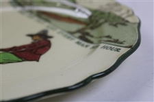 Royal Doulton Chas. Crombie Golf Seriesware Side Plate Every Dog Has His Day, And Every Man His Hour 