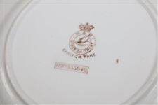 c.1900 Carlton Ware Red Jacket Golfer Side Plates