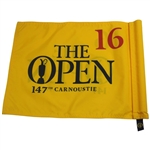 2018 The Open at Carnoustie Final Round Course Flown Hole #16 'Barry Burn' Flag w/COA