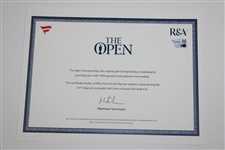 2018 The Open at Carnoustie Final Round Course Flown Hole #16 'Barry Burn' Flag w/COA