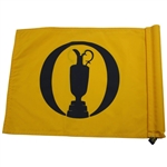 2018 The Open at Carnoustie Course Flown Practice Round Flag w/COA