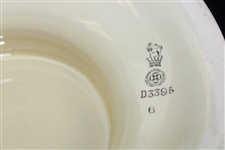 Royal Doulton Rare Large Punchbowl Featuring Chas. Crombie Puritan Golfers In Various Scenes On The Golf Course 