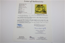 Jack Nicklaus Signed 2005 Masters Tournament Embroidered Flag Full JSA #Y62132