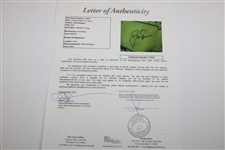 Jack Nicklaus Signed Undated Masters Tournament Embroidered Flag Full JSA #Y79347