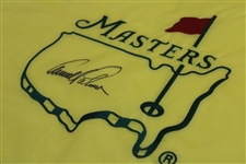 Arnold Palmer Signed Undated Masters Tournament Embroidered Flag JSA# Y79344