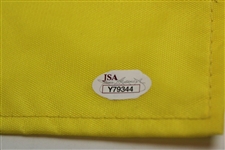 Arnold Palmer Signed Undated Masters Tournament Embroidered Flag JSA# Y79344