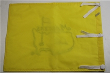 Arnold Palmer Signed Undated Masters Tournament Embroidered Flag JSA# Y79344