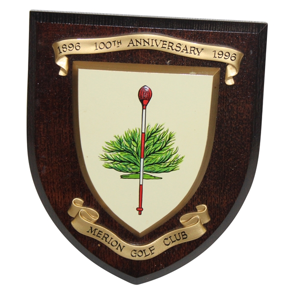 Merion Golf Club 100th Anniversary 1896-1996 Commemorative Plaque