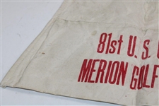 1981 US Open at Merion Golf Club Apron