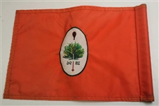 Merion Golf Club '1896' Course Used Orange Embroidered Flag