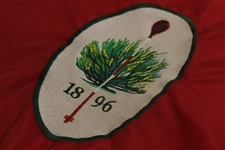 Merion Golf Club '1896' Course Used Red Embroidered Flag