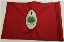 Merion Golf Club '1896' Course Used Red Embroidered Flag