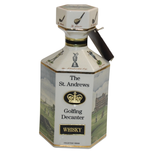 Pointers Of London Hand Made In Great Britain The St. Andrews Whisky Golfing Decanter