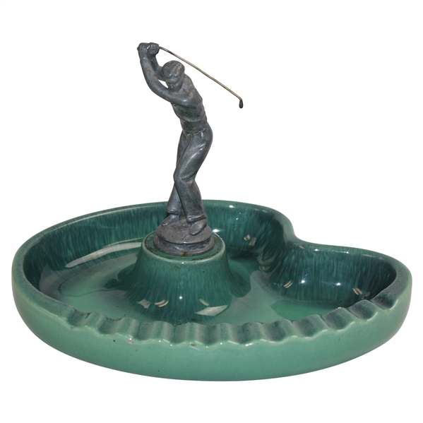 The Hyde Park No. 1970 USA Mid Swing Golfer Dish