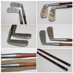 1920's Wellington-Stone Parlor Putter 3 Holder Stand with Two Parlor Putters