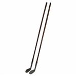 1920's Wellington-Stone Parlor Putter 3 Holder Stand with Two Parlor Putters